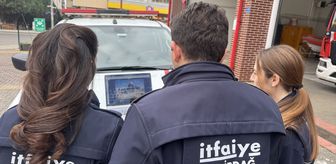 Tekirdağlı itfaiyeciler AA'nın 'Yılın Kareleri' oylamasına katıldı
