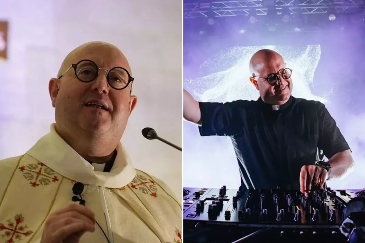 Gündüz kilisede ayin yönetiyor, gece partide DJ'lik yapıyor