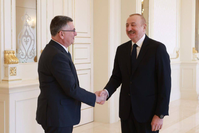إلهام علييف استقبل وزير الخارجية الإسرائيلي غيديون ساعر