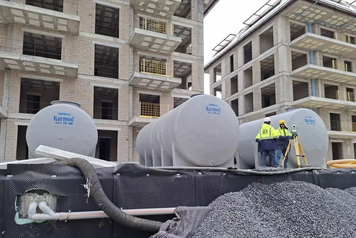 Karmod yağmur suyu hasadı depolama tankı projelerini sürdürüyor