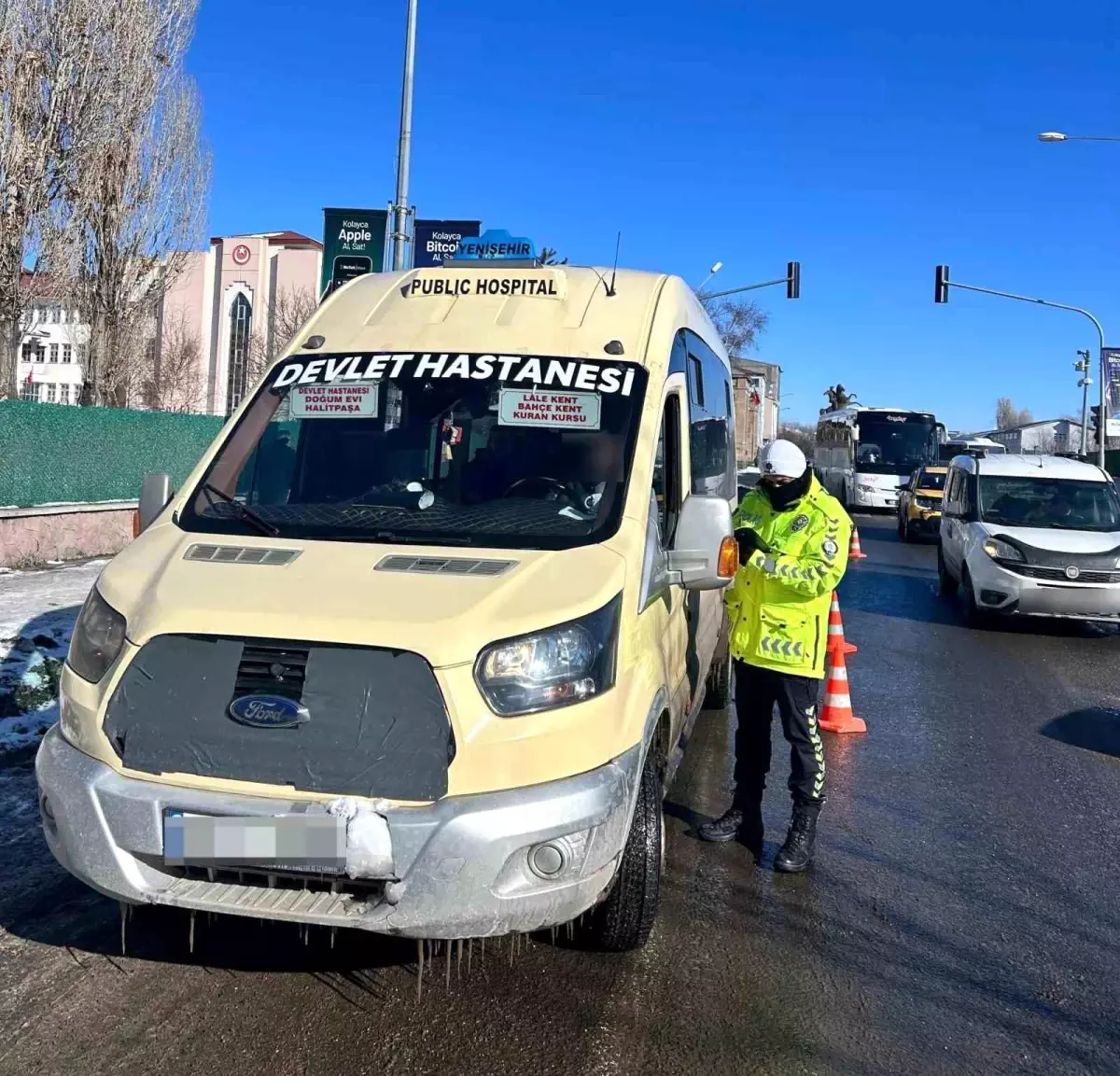 Kars'ta toplu taşıma araçlarına sıkı denetim
