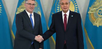 Kazakistan Cumhurbaşkanı Tokayev, İsrail Dışişleri Bakanı Saar'ı kabul etti