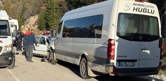 Konya'da minibüs ile otomobilin çarpıştığı kazada 1 kişi öldü, 1 kişi yaralandı