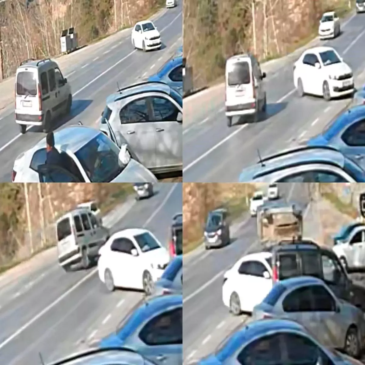 Mersin'de 6 kişinin içinde olduğu araç devrildi