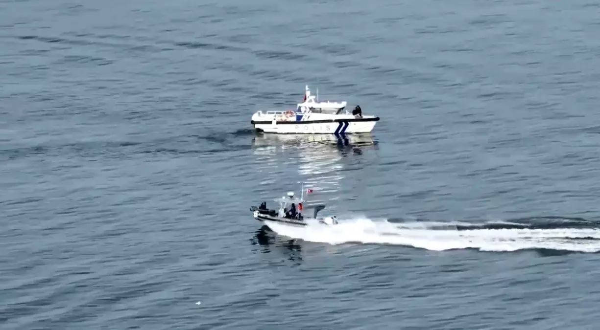 Samsun'da havadan ve denizden kaçak avcılık denetimi