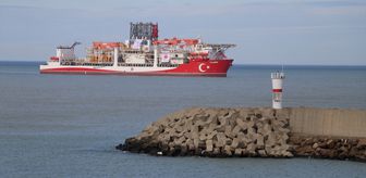 Ultra derin deniz sondaj gemisi 'Yıldırım' Filyos Limanı'nda