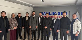 AK Parti İl Gençlik Kolları'ndan Sağlık-Sen Şube Başkanı Köksal'a ziyaret