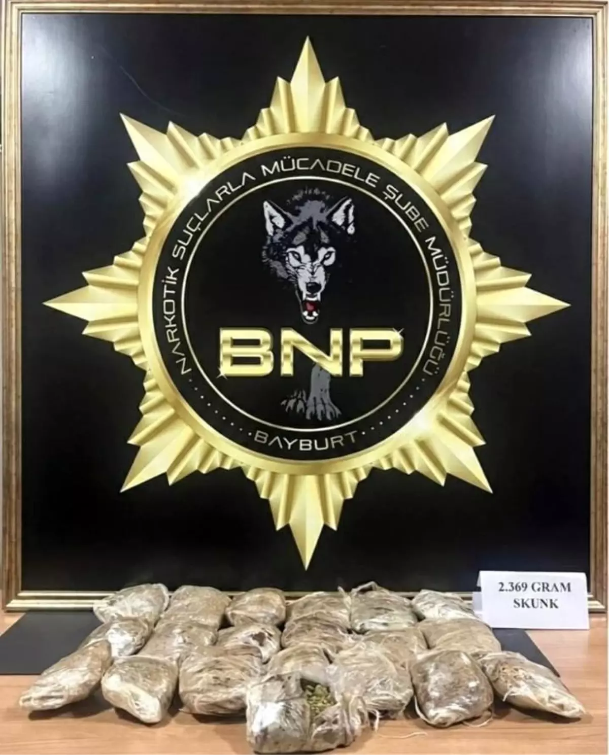 Bayburt'ta 2 kilo 369 gram skunk ile yakalanan şüpheli tutuklandı