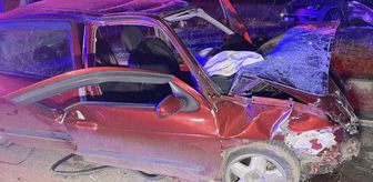 Çorum'da iki otomobilin çarpıştığı kazada 8 kişi yaralandı