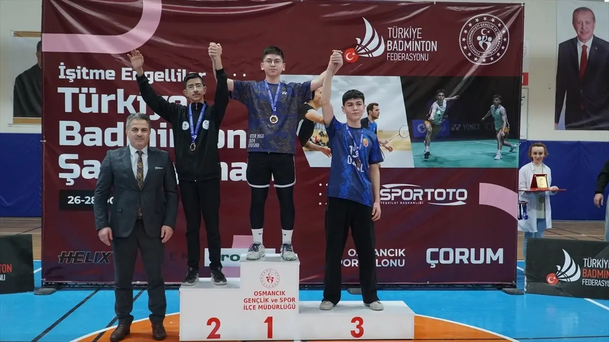 İşitme Engelliler Türkiye Badminton Şampiyonası sona erdi