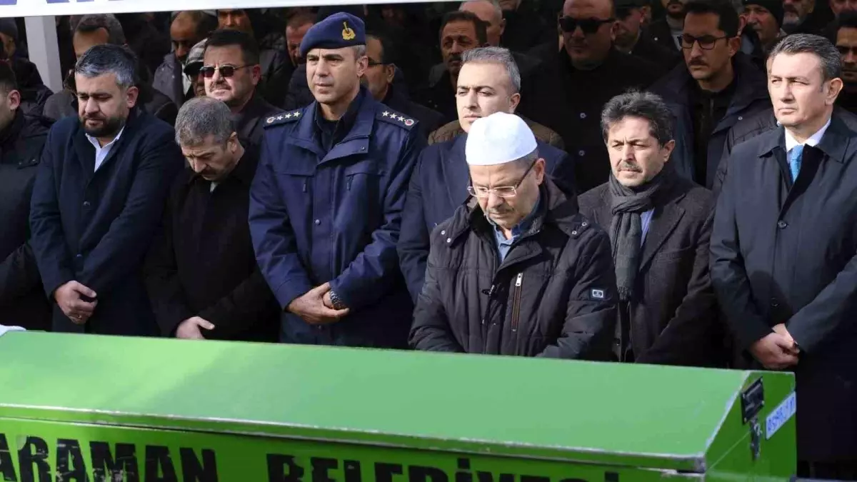 Karaman'da hayatını kaybeden Milletvekili Osman Sağlam'ın amcası toprağa verildi