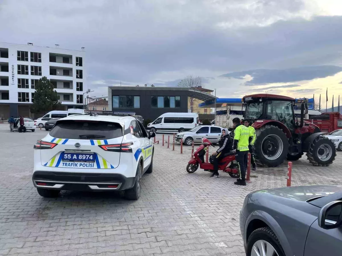 Kavak'ta trafik denetimleri