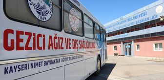 Kayseri'de gezici ağız ve diş sağlığı kliniği otobüsü 1724 vatandaşa ulaştı