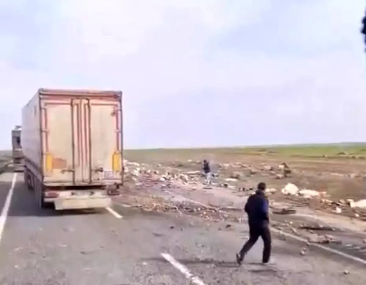 Mardin'de iki tır çarpıştı: 2 yaralı