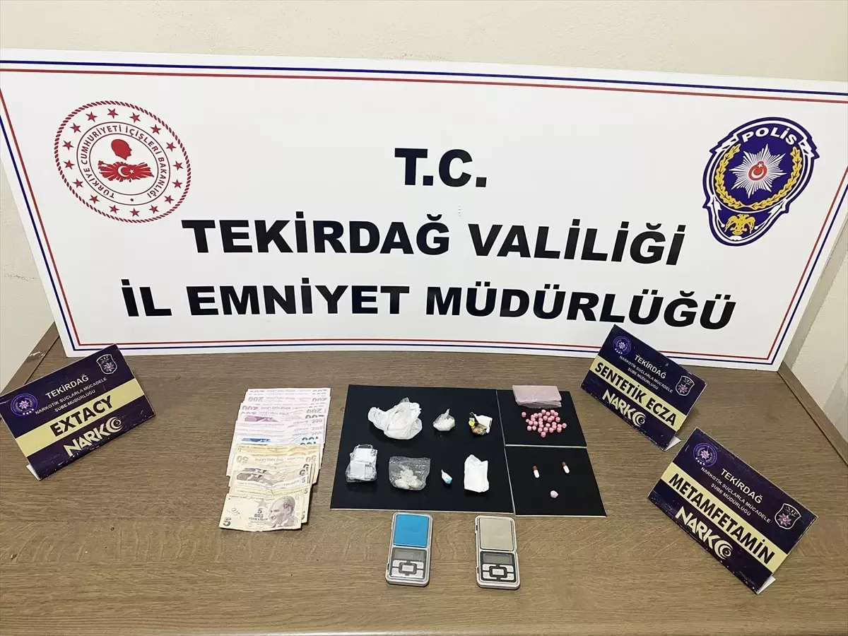 Tekirdağ'da uyuşturucu operasyonlarında yakalanan 16 şüpheli tutuklandı