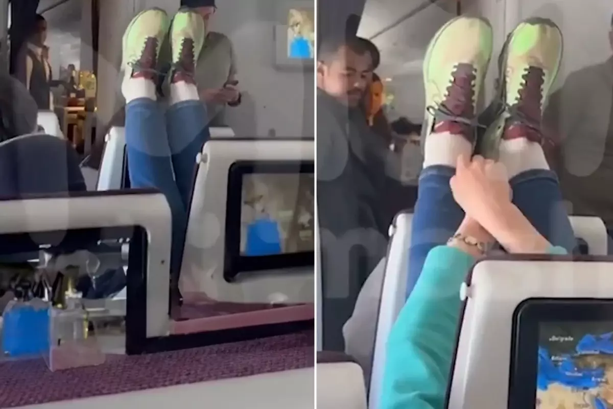 Uçakta gergin anlar! Koltuğunu indiren yolcudan intikamı böyle aldı