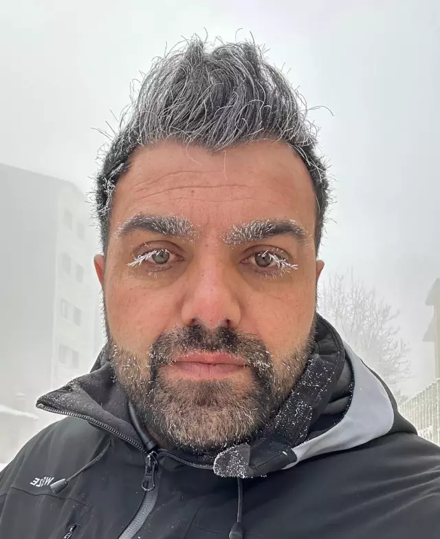 The city froze, the eyebrows and eyelashes of those who went outside are freezing