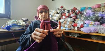 Çanakkale'de kursiyerler Gazzeli çocuklar için örüyor