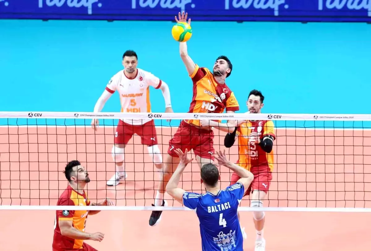 CEV Şampiyonlar Ligi: Galatasaray: 3 Halkbank: 1