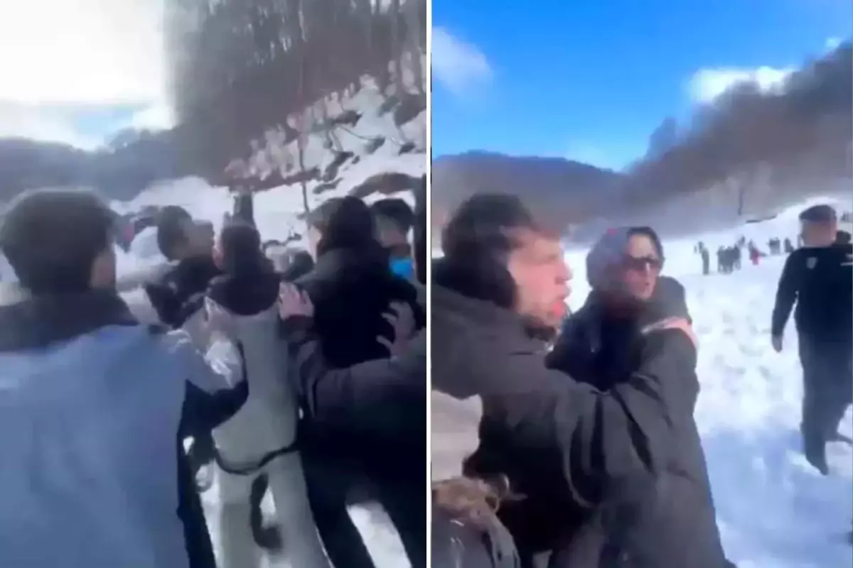 Çocuğunun yanında babasını dövdüler