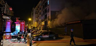 Çorum'da halı yıkama fabrikasında çıkan yangın hasara neden oldu