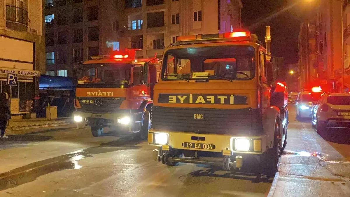 Çorum'da halı yıkama merkezinde yangın