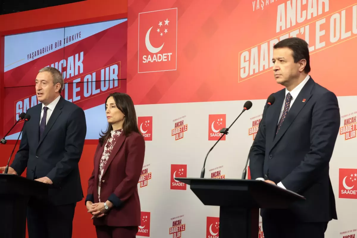 DEM Parti heyeti, Saadet Partisi Genel Başkanı Arıkan'ı ziyaret etti