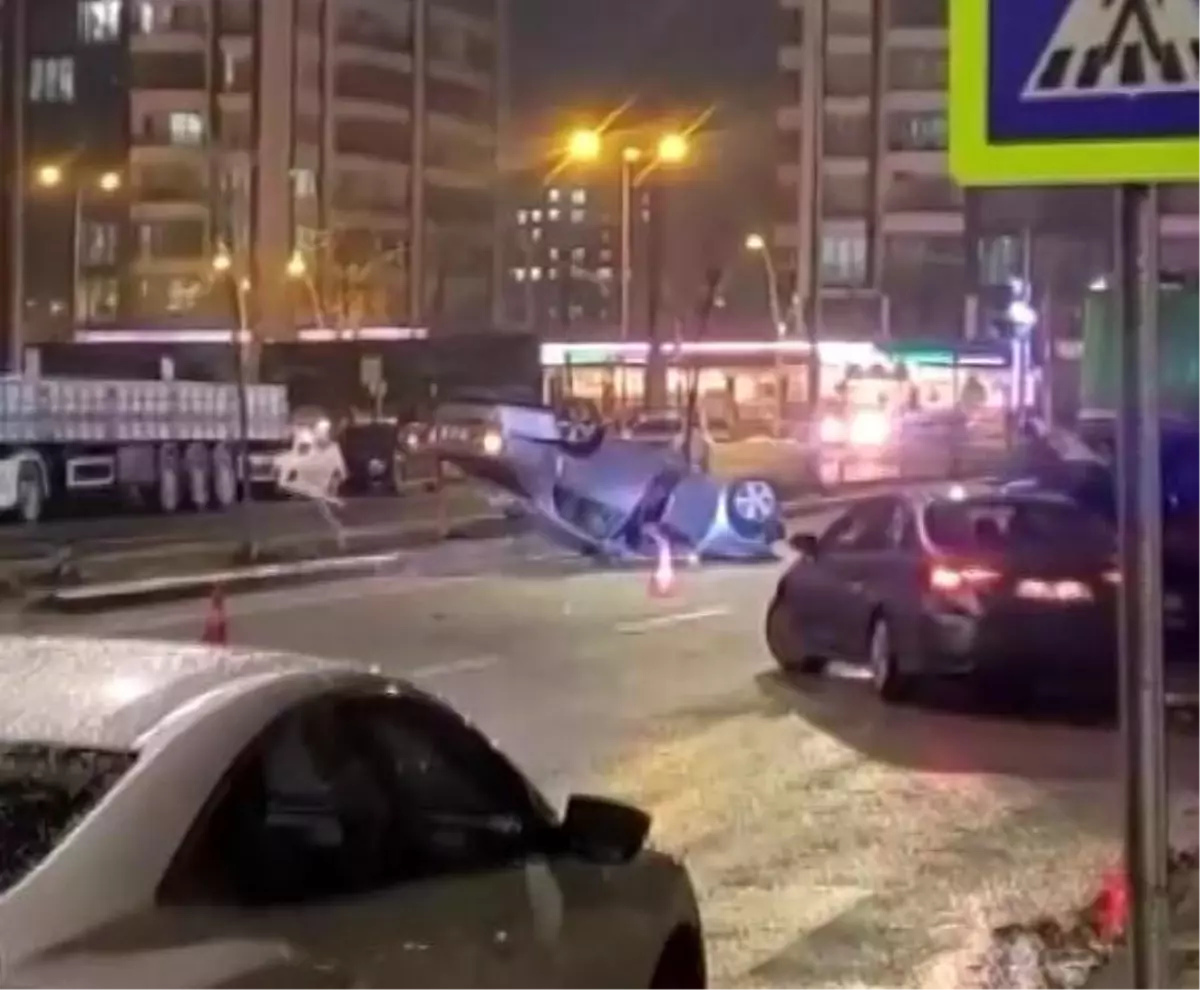 Diyarbakır'da otomobil takla attı: 1 yaralı