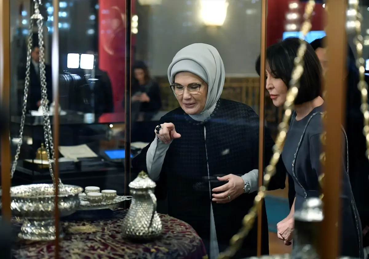 Emine Erdoğan ve Ziroat Mirziyoyeva Ankara Palas'ı Ziyaret Etti