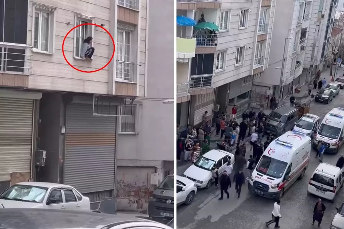 Görüntü İstanbul'dan! Kendisine yapılanlara dayanamayan genç kadın, camdan atladı