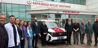 Hayırsever iş kadını Hayrabolu Devlet Hastanesine araç bağışladı