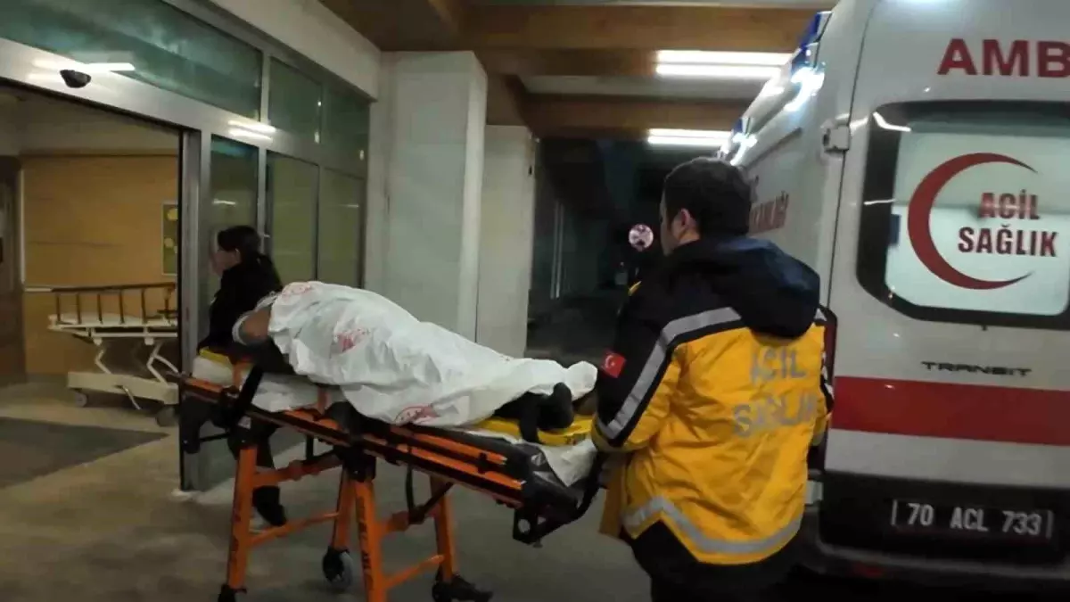 Karaman'da evinin penceresinden düşen şahıs yaralandı