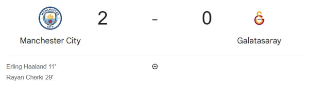 Manchester City Galatasaray maçı kaç kaç? MAÇ SONUCU! Manchester City Galatasaray golleri kim attı, canlı maç anlatımı!