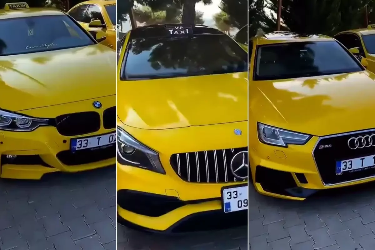 Mersin'de lüks galeri gibi taksi durağı