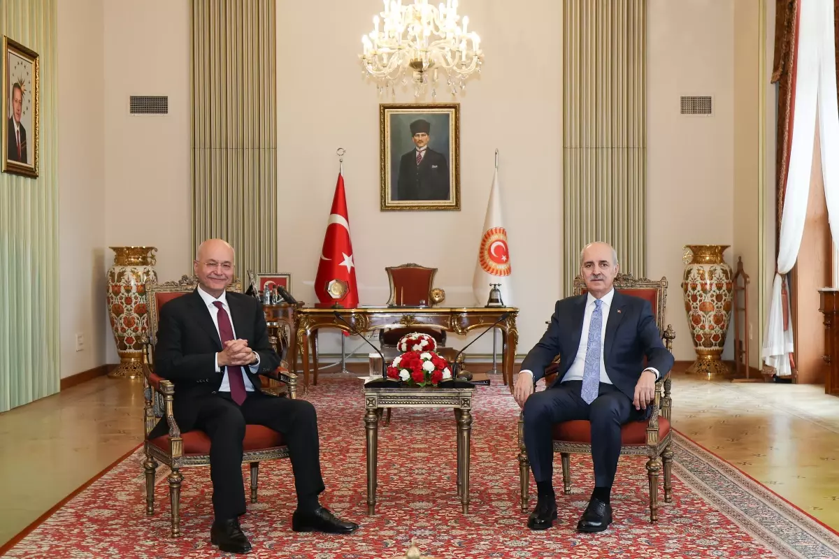 TBMM Başkanı Kurtulmuş, BM Mülteciler Yüksek Komiseri Salih ile görüştü