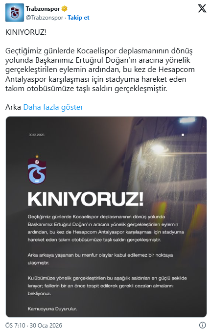 antalya da trabzonspor takim otobusune tasli 19520503 2130 m
