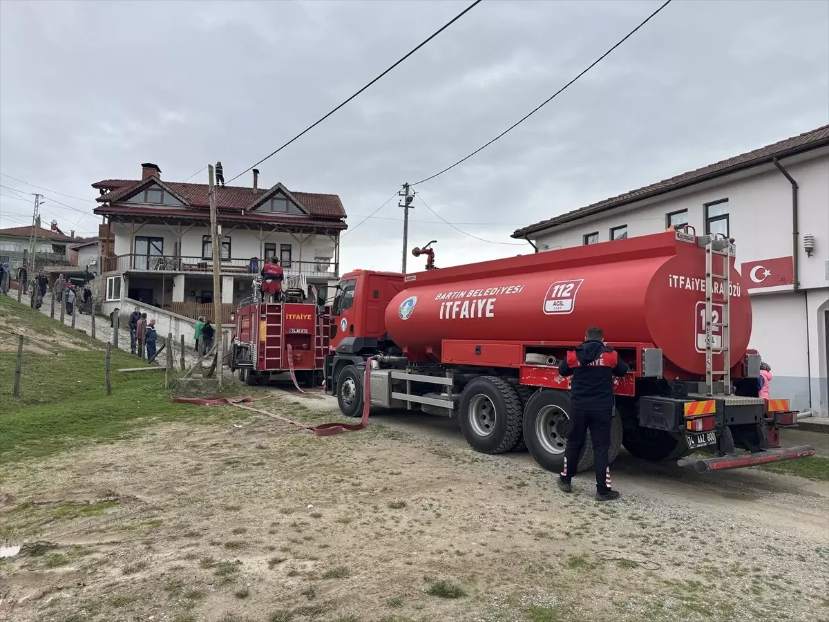 Bartın'da evde çıkan yangın söndürüldü