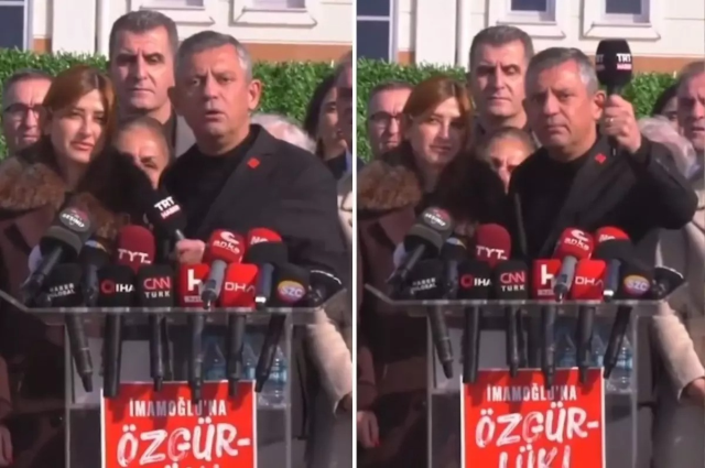 Cumhurbaşkanı Erdoğan'dan Özel'in bu görüntüsüne sert tepki: Utanmadan mikrofon tokatlıyorlar Cumhurbaşkanı Erdoğan'dan Özel'in bu görüntüsüne sert tepki: Utanmadan mikrofon tokatlıyorlar