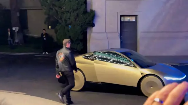 Elon Musk was spotted in the car of the future