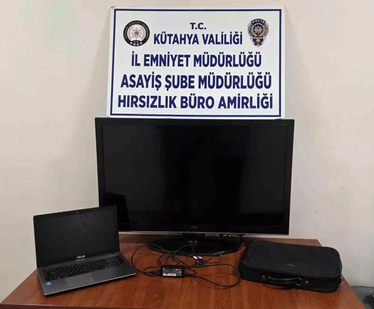 Kütahya'da 4 ayrı hırsızlık olayının şüphelisi yakalandı