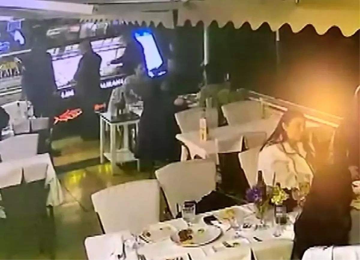 Restorana silahlı saldırının görüntüleri ortaya çıktı