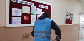 Samsun'da yükümlüler sömestir tatilinde okulu eğitim öğretime hazırladı