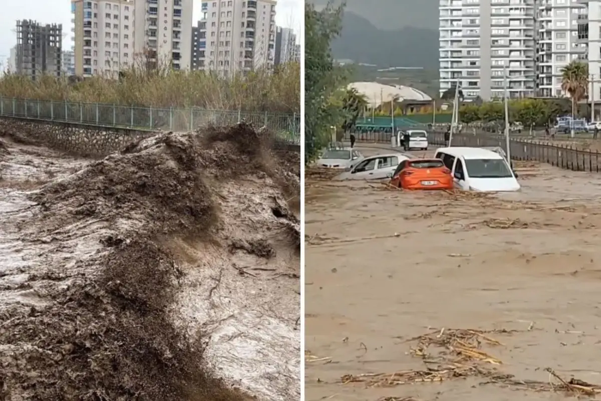 Sele teslim olan Mersin'den korkutan görüntüler