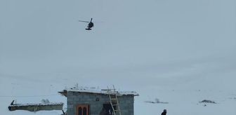 Şırnak'ta rahatsızlanan 55 yaşındaki kadın jandarma helikopteriyle hastaneye ulaştırıldı