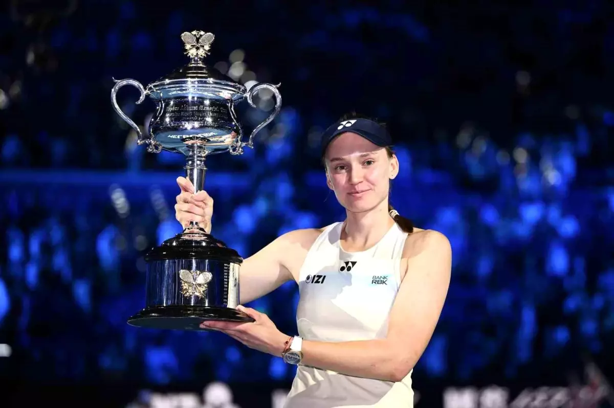 Avustralya Açık tek kadınlarda şampiyon Elena Rybakina