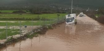 Bodrum'da sağanak hayatı olumsuz etkiledi