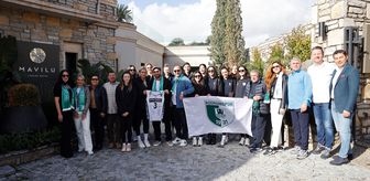 Bodrumspor kadın voleybol takımı, Vakıfbank maçı öncesi kahvaltıda moral depoladı