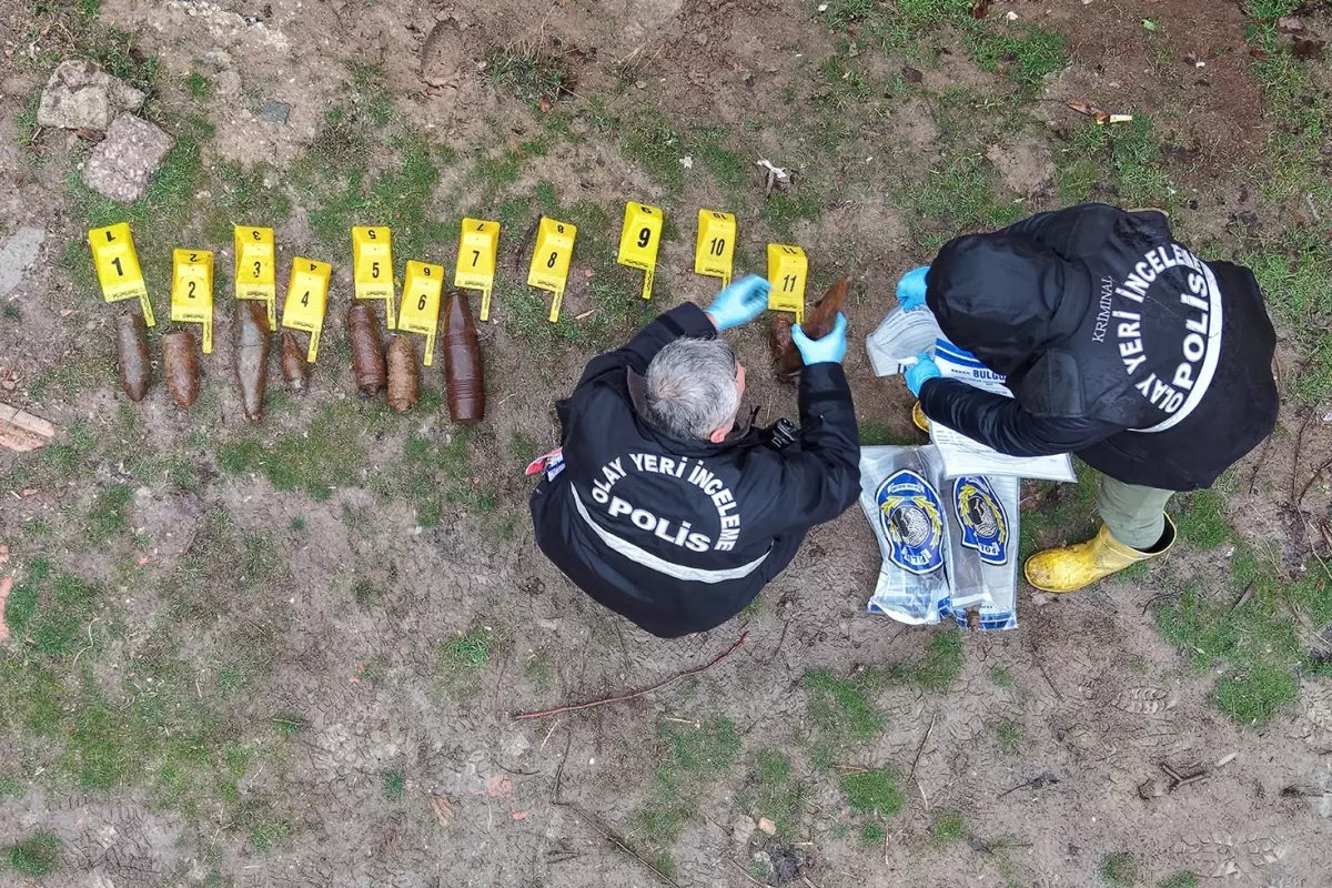 Çocukların oynadığı cisimler mühimmat çıktı: 11 adet top mermisi muhafaza altına alındı