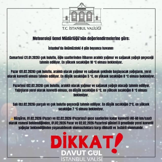 istanbullular dikkat tarih verildi dondurucu 19523222 8831 m