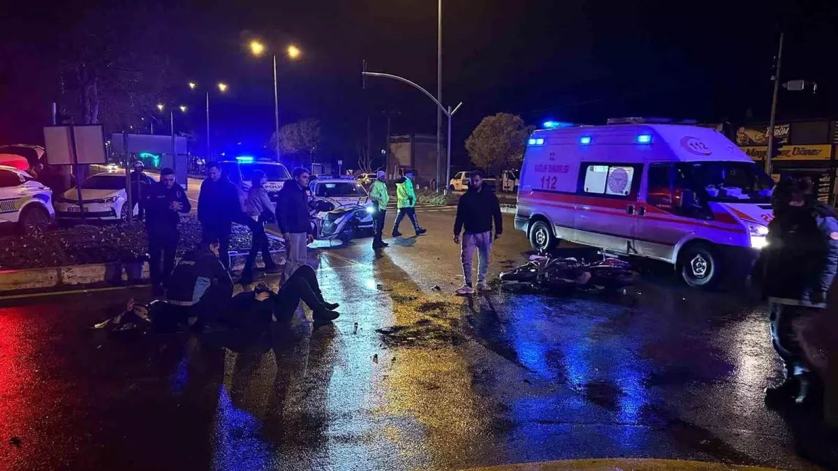 Menteşe'de trafik kazası: Motosiklet sürücüsü ağır yaralı